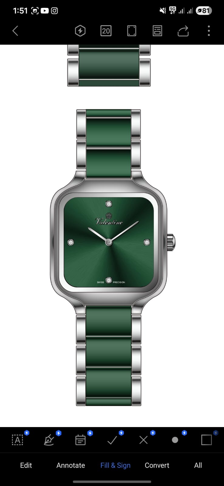VALENTINE WOMEN WATCH VW-049
