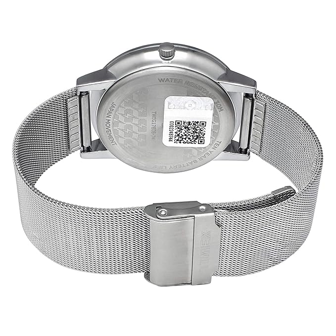 TIMEX Empera Analog Watch for Man with Blue Round Dial & Silver Stainless Steel Bracelet Band Water Resistant Men's Wrist Watches