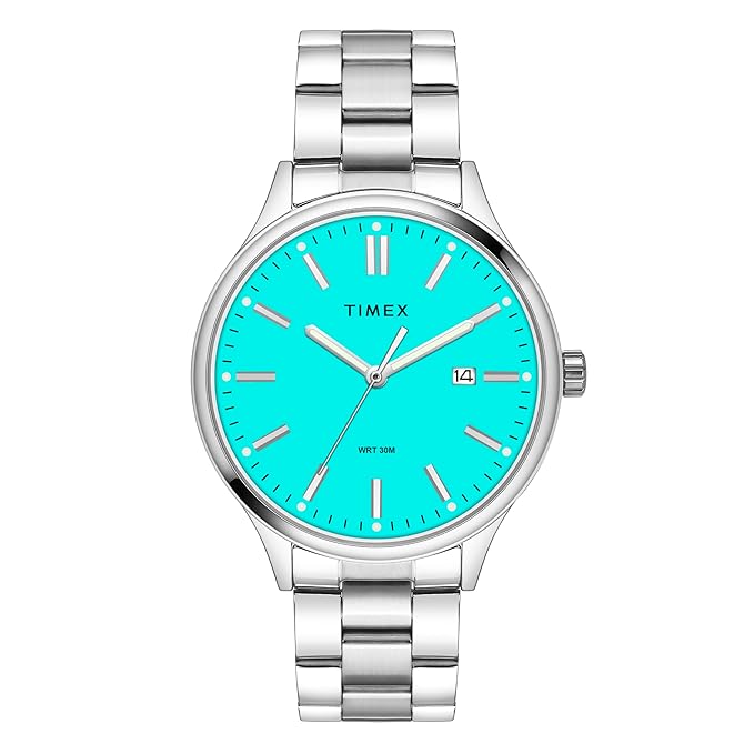 TIMEX Analog Watch for Men with Round Dial & Water Resistant Man's Wrist Watches