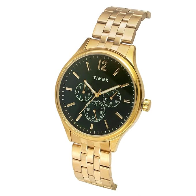 TIMEX Analog Watch for Men with Round Dial & Water Resistant Man's Wrist Watches