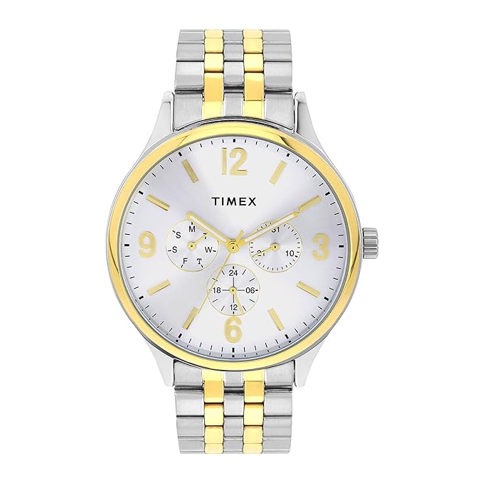 TIMEX Analog Watch for Men with Round Dial & Water Resistant Man's Wrist Watches