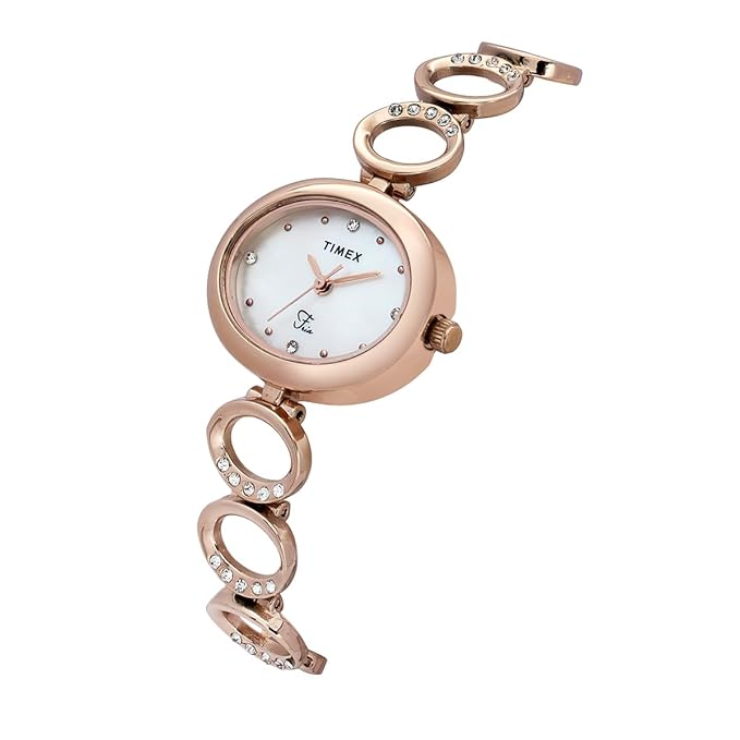 TIMEX Fria White Oval Dial Analog Women's Watch