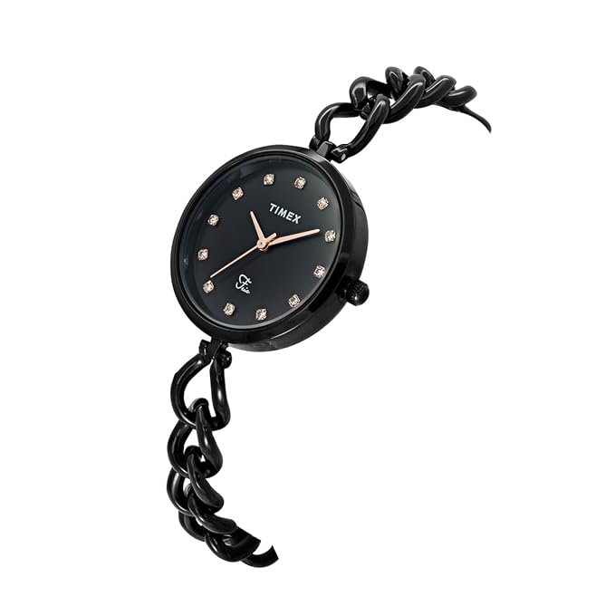 TIMEX Fria Black Round Dial Analog Women's Watch