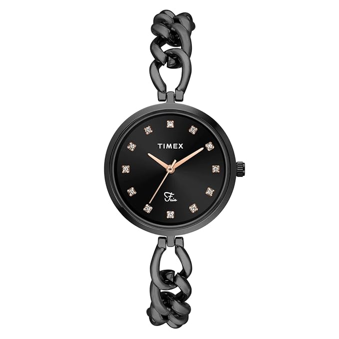 TIMEX Fria Black Round Dial Analog Women's Watch