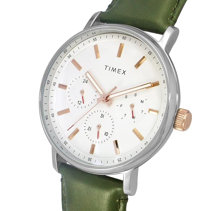 TIMEX Analog Watch for Men with Round Dial & Water Resistant Man's Wrist Watches
