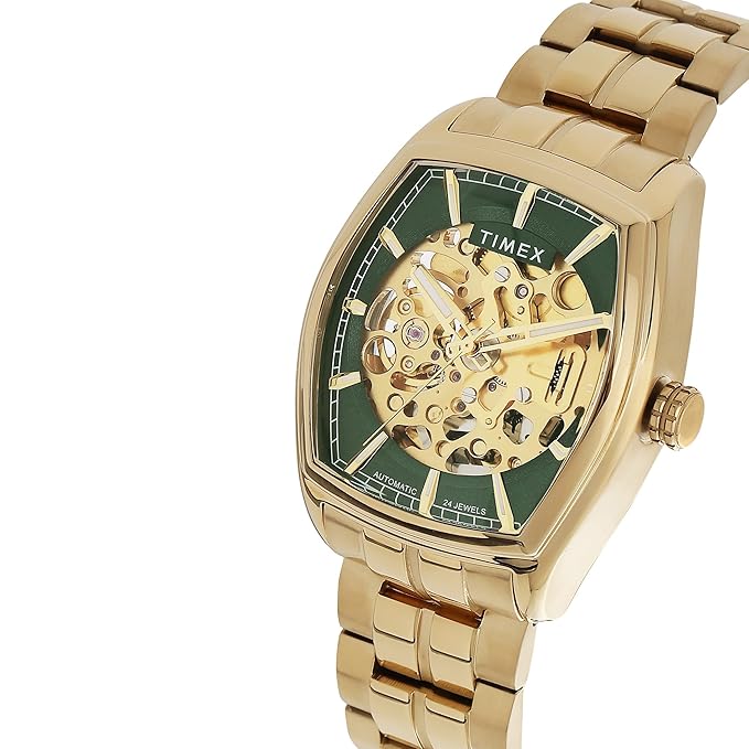 TIMEX Analog Watch for Men with Tonneau Dial & Water Resistant Man's Wrist Watches