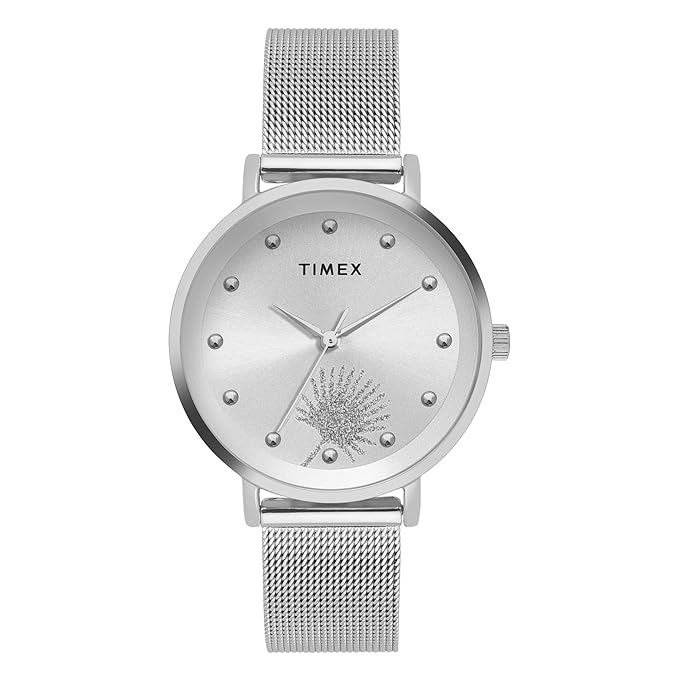 TIMEX Analog Watch for Woman with Round Dial & Water Resistant Women's Wrist Watches