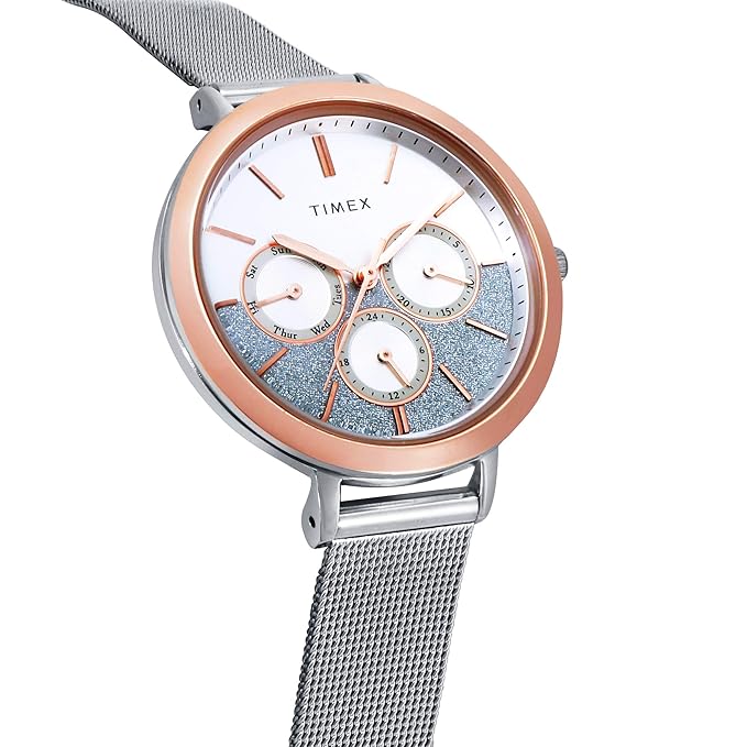 TIMEX Star Dust Multifunction Analog Silver Dial Women's Watch