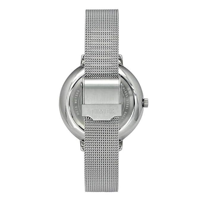 TIMEX Analog Watch for Women with Pink Round Dial & Silver Stainless Steel Bracelet Band Water Resistant Women's Wrist Watches