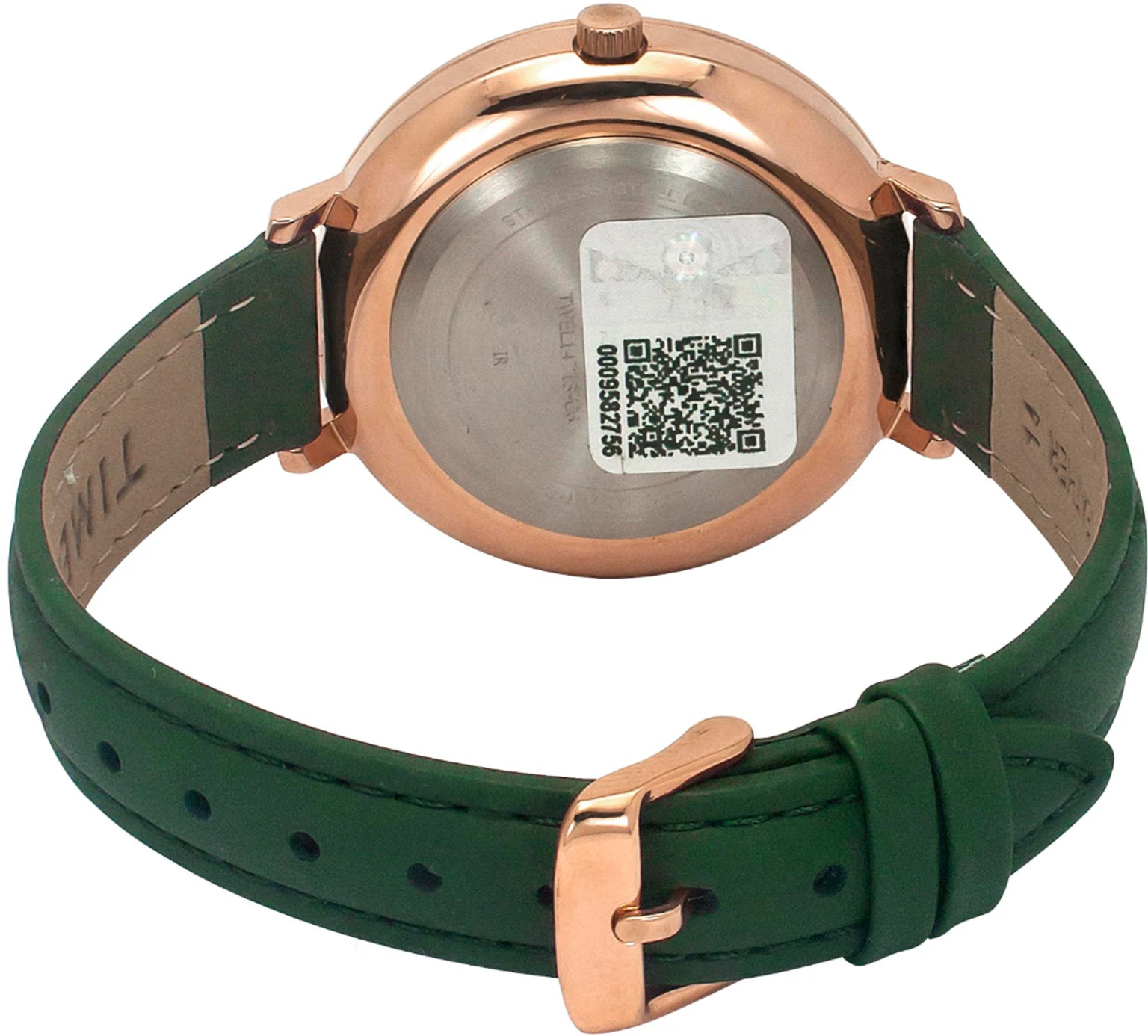 Fashion Women Quartz Green Dial Analog Leather Watch