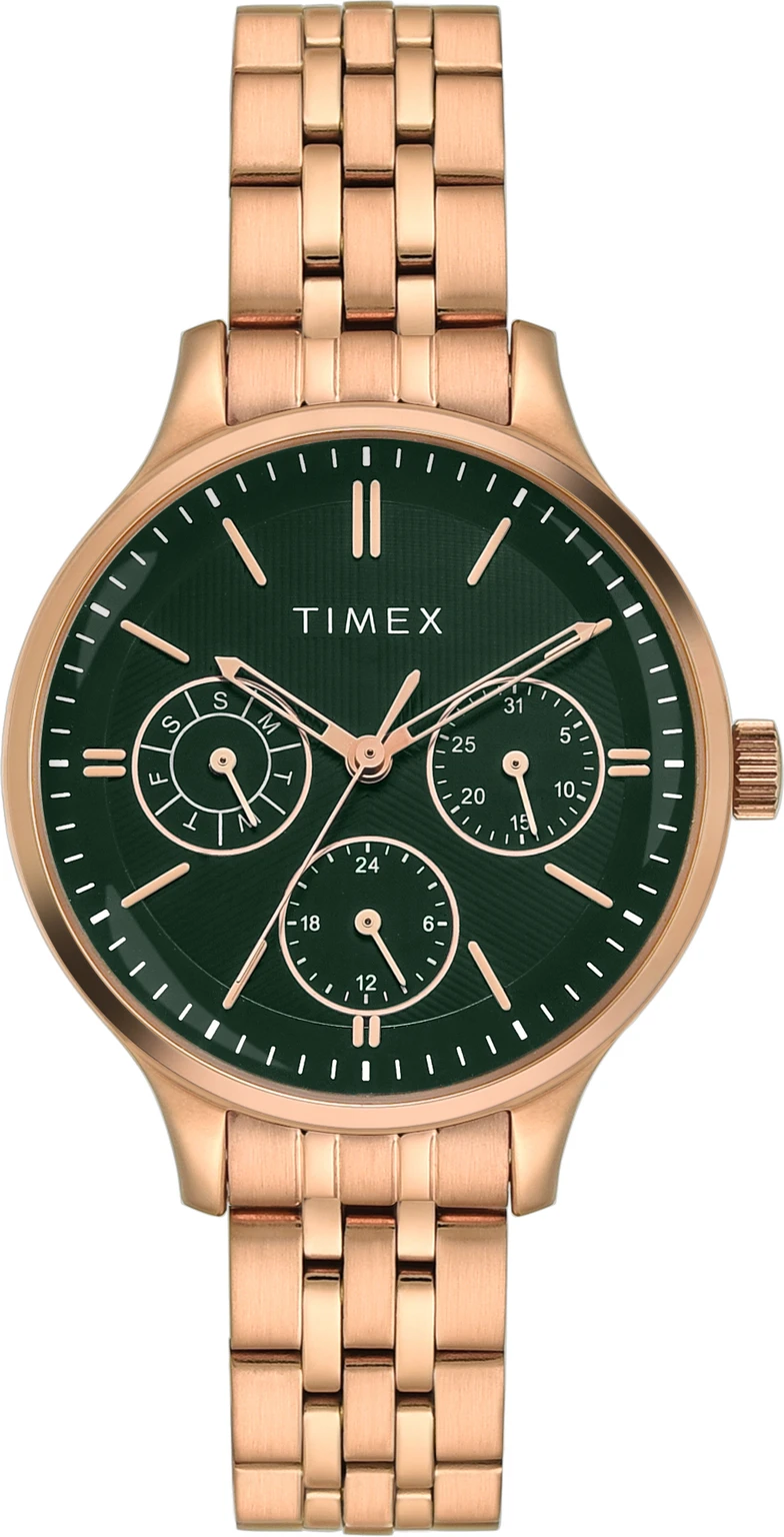 TIMEX Trendline Round 36mm Green Dial Analog Watch  - For Women