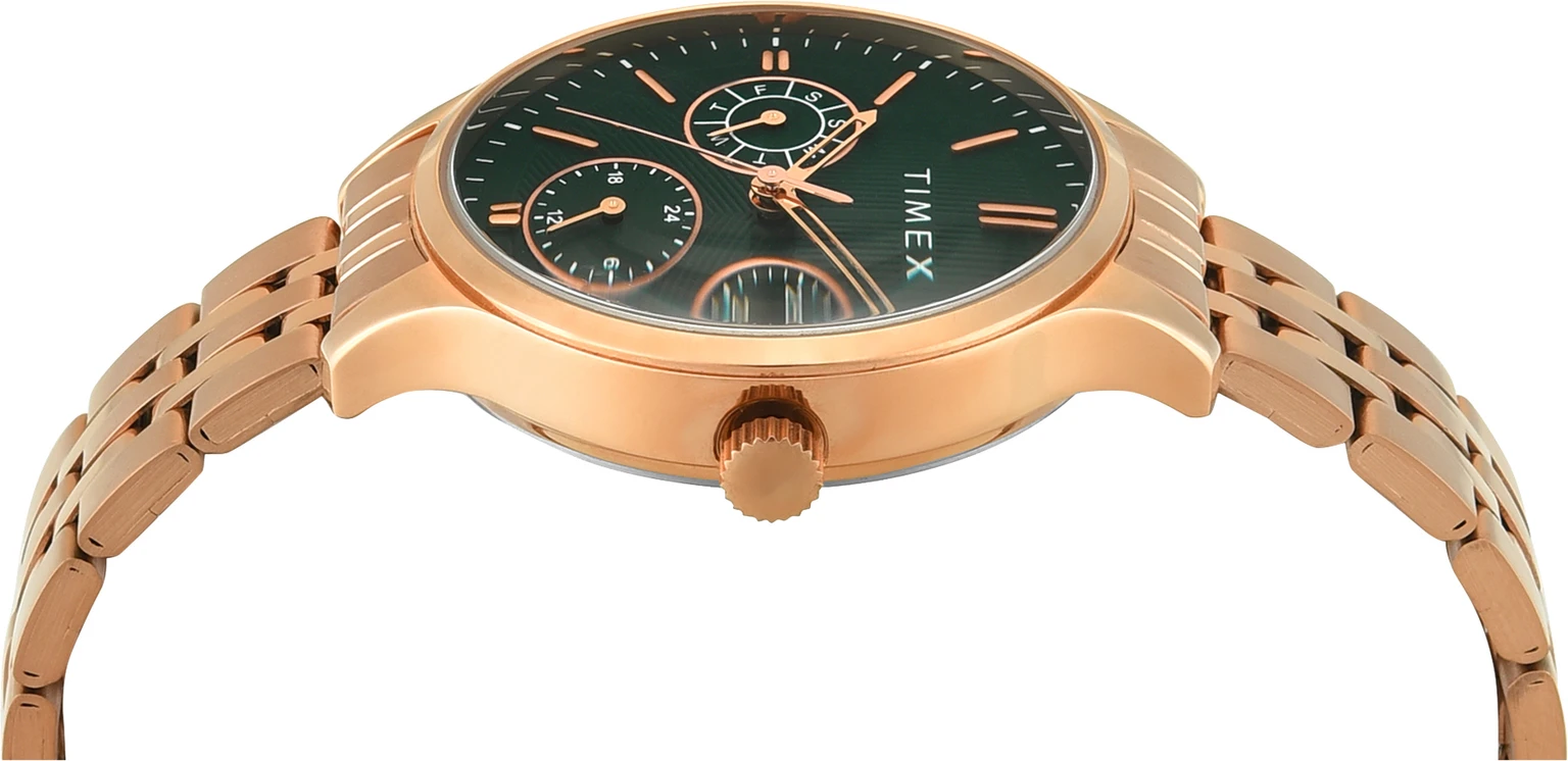 TIMEX Trendline Round 36mm Green Dial Analog Watch  - For Women