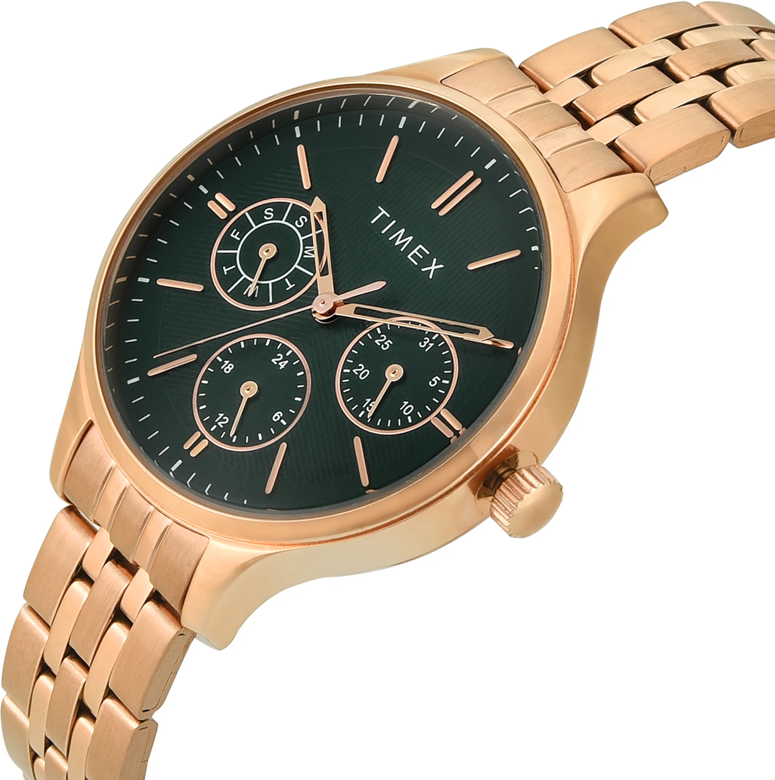 TIMEX Trendline Round 36mm Green Dial Analog Watch  - For Women