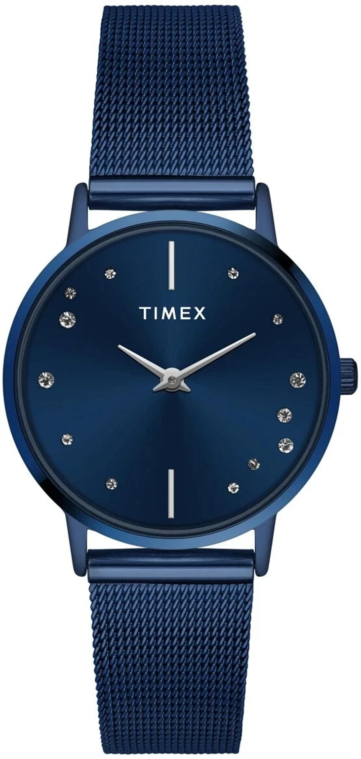 TIMEX Round 32mm Blue Dial Analog Watch  - For Women