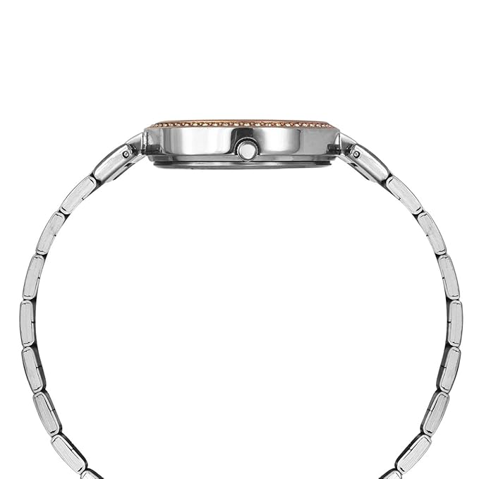 TIMEX Analog Watch for Women with Teal Round Dial & Silver Stainless Steel Bracelet Band Water Resistant Women's Wrist Watches