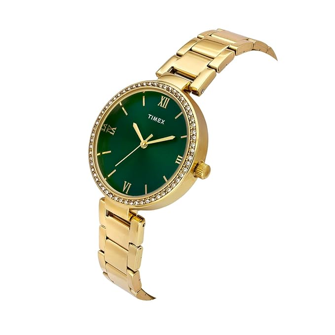 TIMEX Green Round Dial Analog Women's Watch