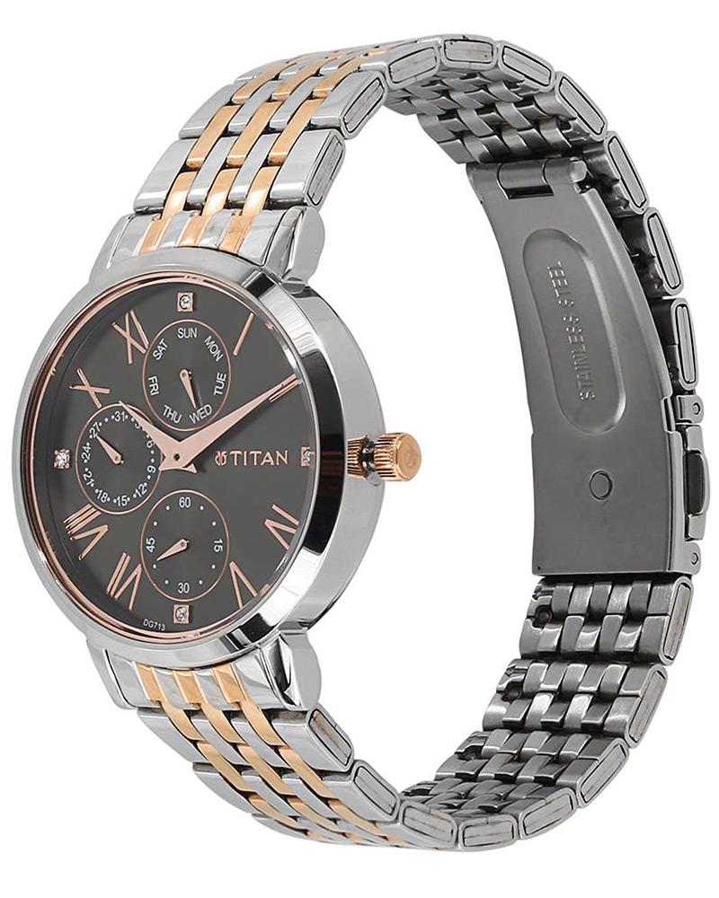 Titan Women WORKWEAR Round Black Watch