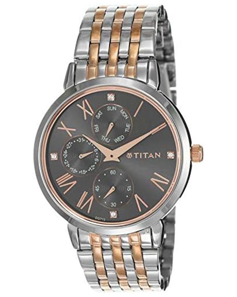 Titan Women WORKWEAR Round Black Watch