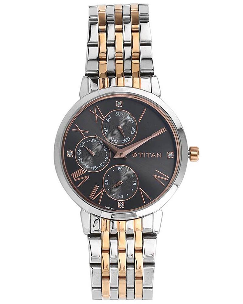 Titan Women WORKWEAR Round Black Watch