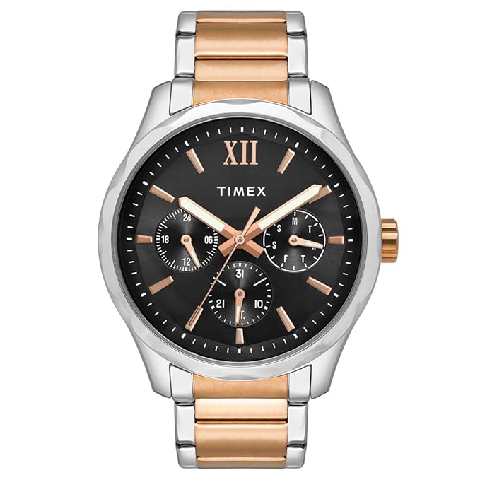 TIMEX Empera Analog Watch for Men with Round Dial & Water Resistant Man's Wrist Watches