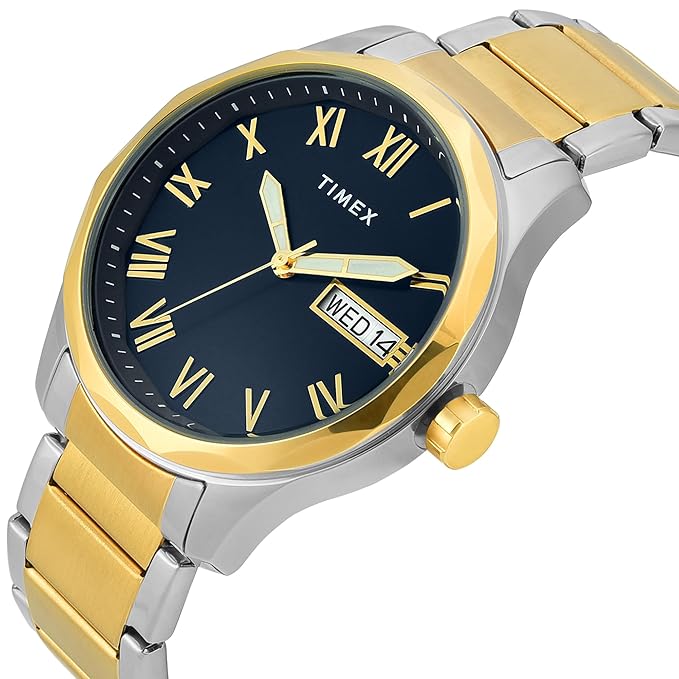 TIMEX Analog Watch for Man with Round Dial & Water Resistant Men's Wrist Watches