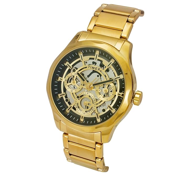 TIMEX Analog Watch for Men with Round Dial & Water Resistant Man's Wrist Watches