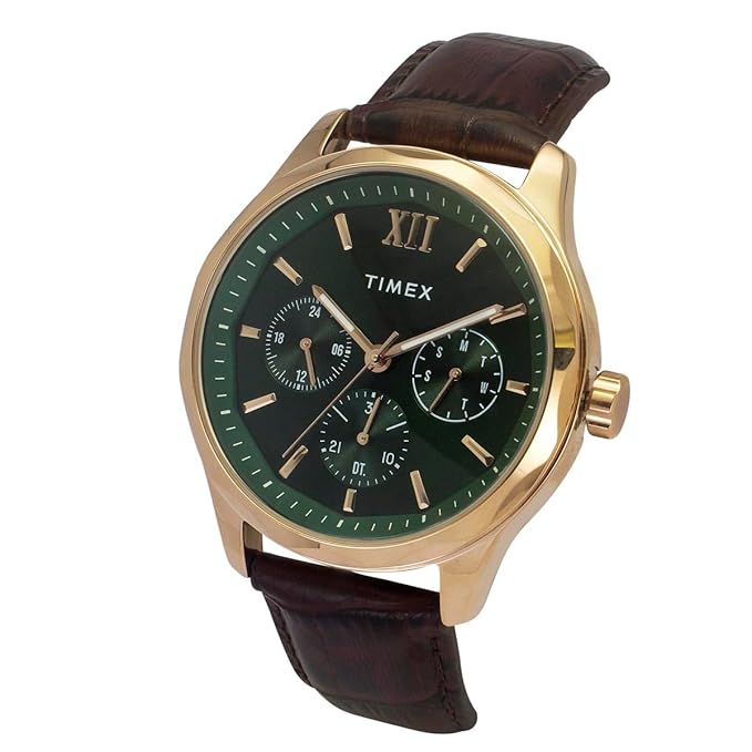 TIMEX Empera Analog Watch for Men with Round Dial & Water Resistant Man's Wrist Watch