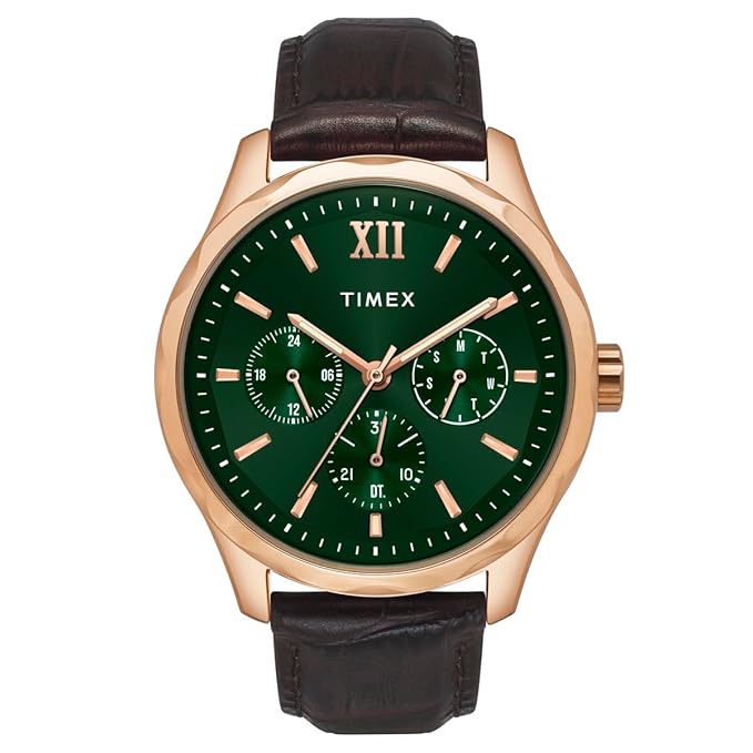 TIMEX Empera Analog Watch for Men with Round Dial & Water Resistant Man's Wrist Watch