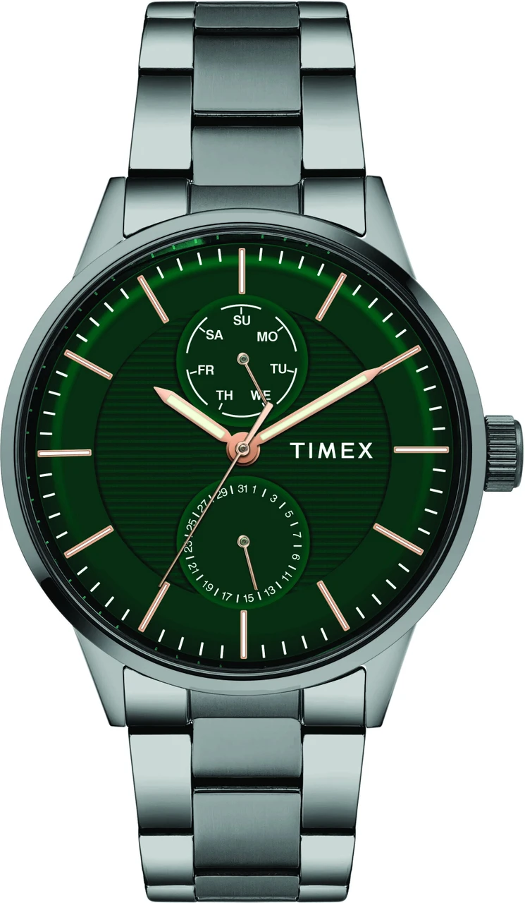 TIMEX Trendline Round 44mm Green Dial Analog Watch  - For Men