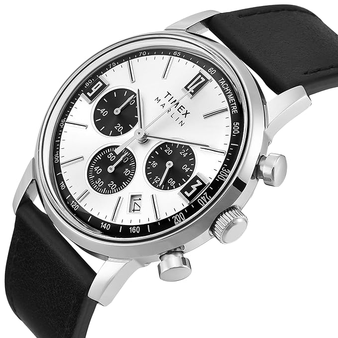 TIMEX Marlin Analog Watch for Men with Round Dial & Water Resistant Man's Wrist Watch