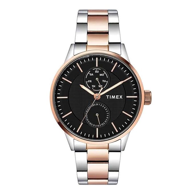 TIMEX Analog Watch for Men with Round Dial & Water Resistant Man's Wrist Watch