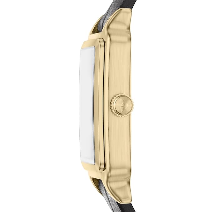 Emporio Armani Black Quartz Leather Watch