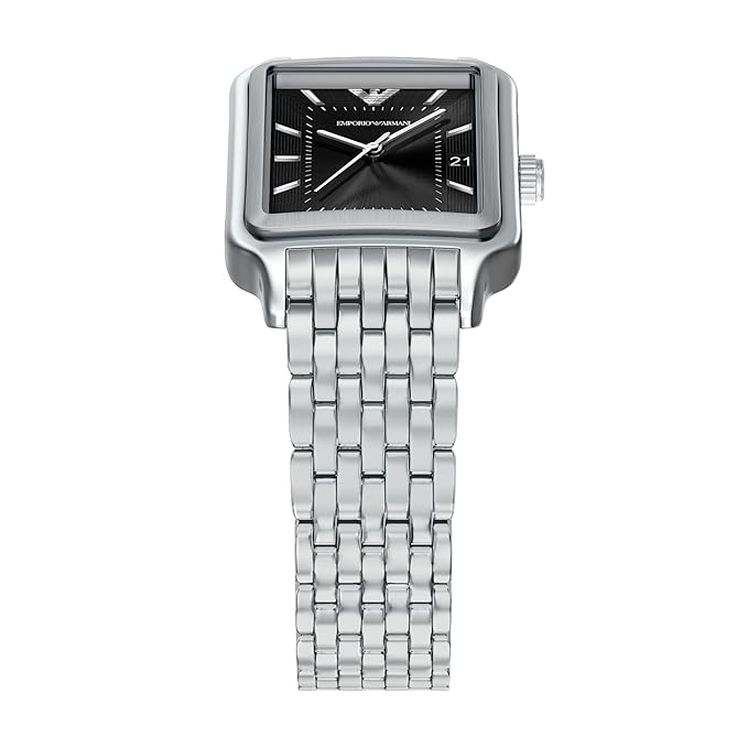 Emporio Armani Silver Quartz Stainless Steel Watch