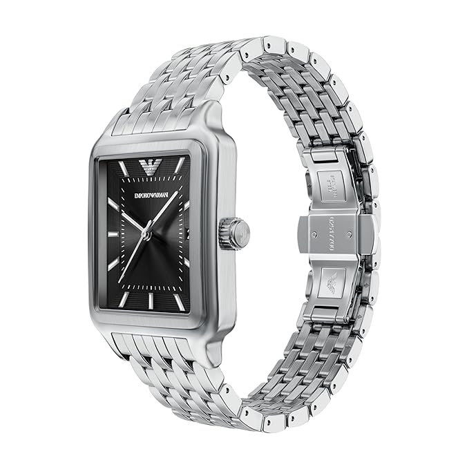 Emporio Armani Silver Quartz Stainless Steel Watch