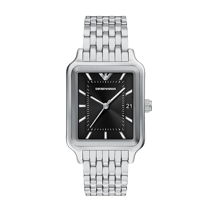 Emporio Armani Silver Quartz Stainless Steel Watch