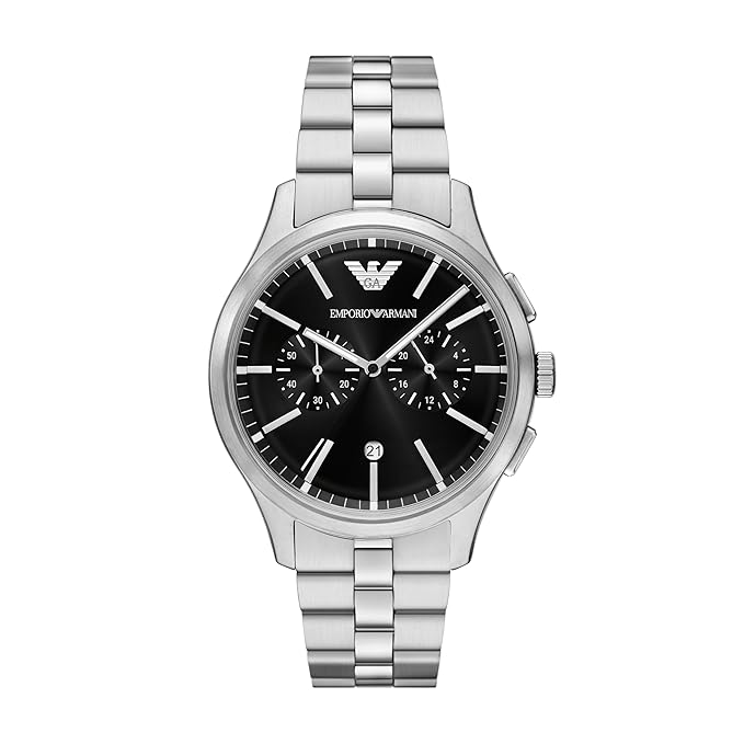 Emporio Armani Silver Quartz Stainless Steel Watch