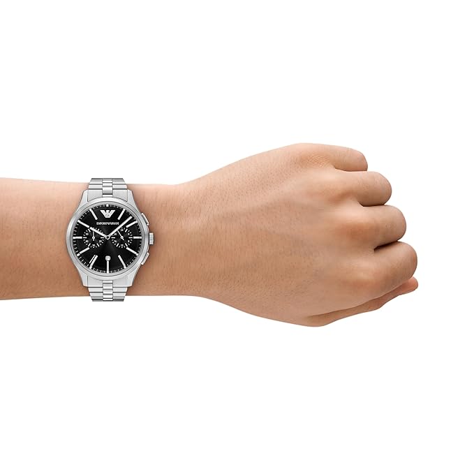 Emporio Armani Silver Quartz Stainless Steel Watch