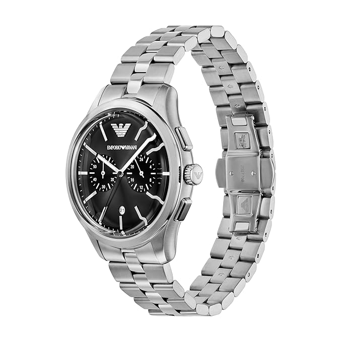 Emporio Armani Silver Quartz Stainless Steel Watch