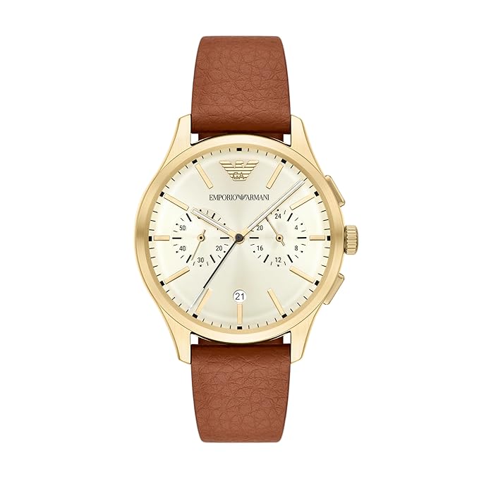 Emporio Armani Brown Quartz Rubber Watch