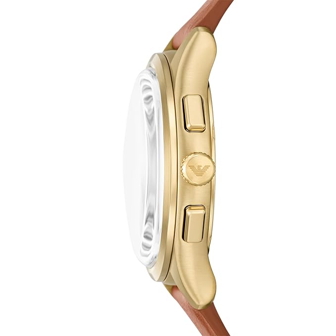 Emporio Armani Brown Quartz Rubber Watch