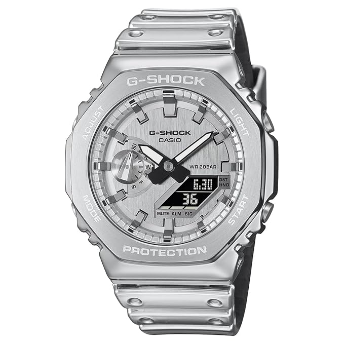 Casio G-Shock GM-2100YM-8ADR Analog-Digital Silver Dial Men