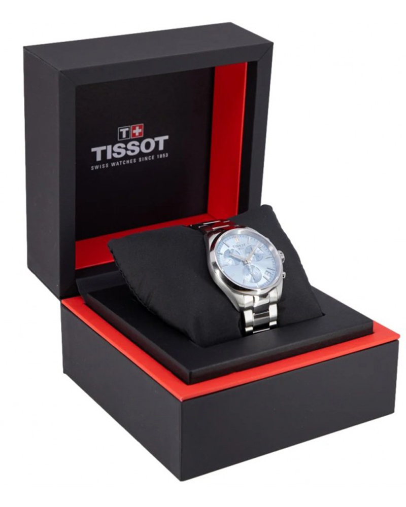 Tissot Men PR 100 Blue Analog Watch