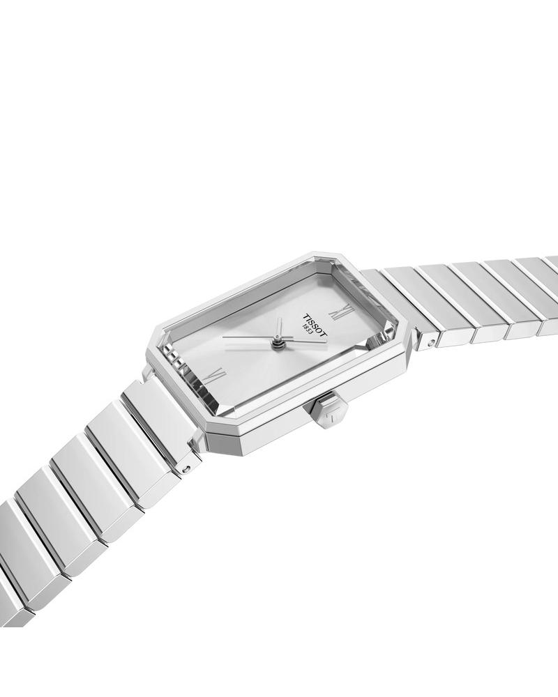 Tissot Women Srv Rectangle Silver Watches