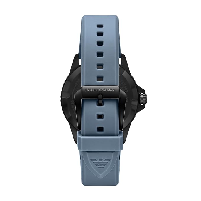Emporio Armani N/A Blue Quartz Silicone Watch