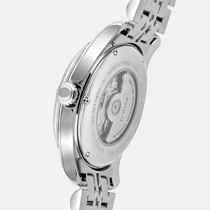 Men Automatic Green Dial Analog Stainless Steel Watch