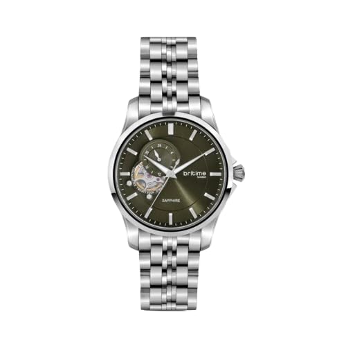 Men Automatic Green Dial Analog Stainless Steel Watch