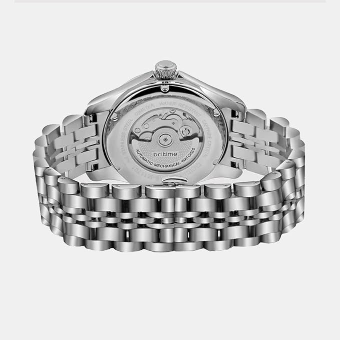 Men Automatic Green Dial Analog Stainless Steel Watch