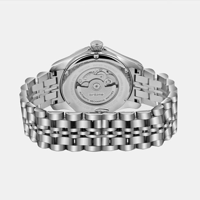 Men Automatic Blue Dial Analog Metal Watch