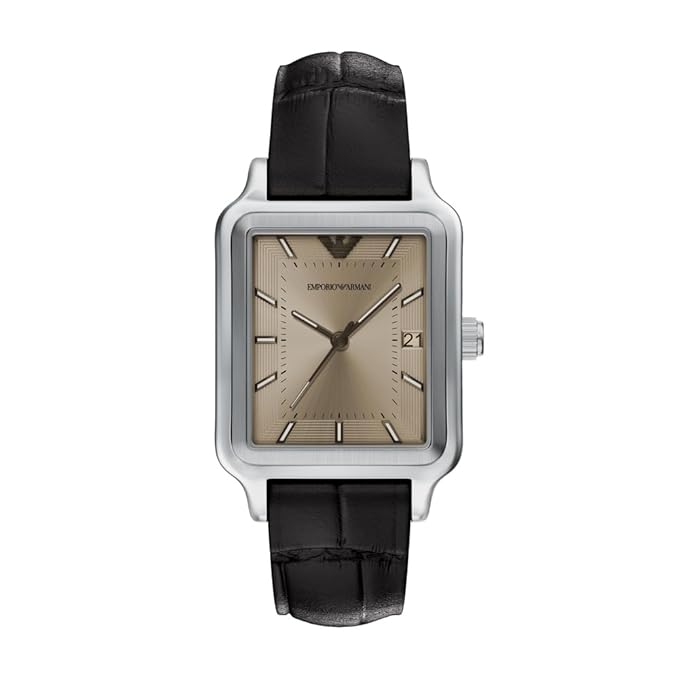 Emporio Armani Brown Quartz Leather Watch