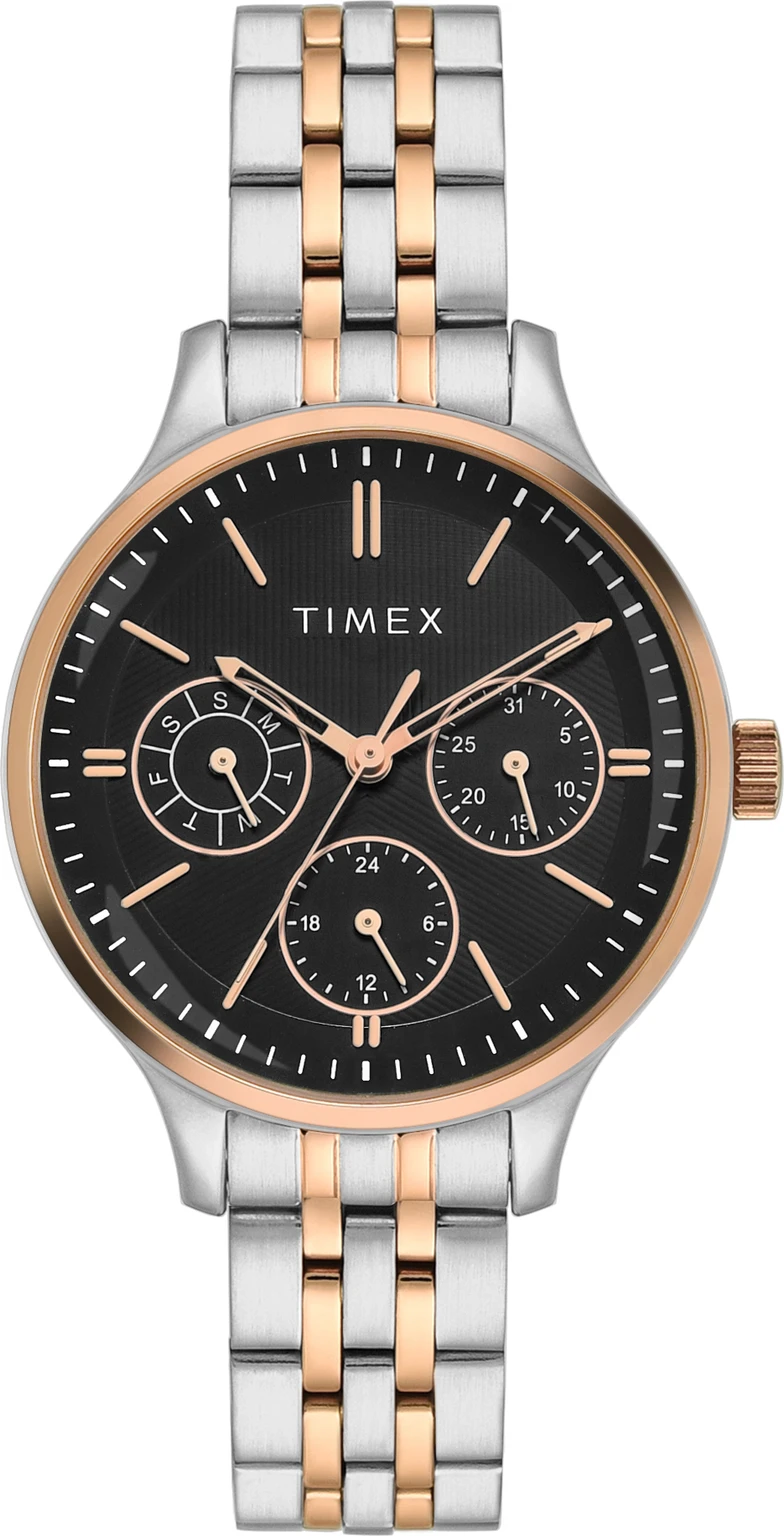 TIMEX Trendline Round 36mm Black Dial Analog Watch  - For Women TWEL14837